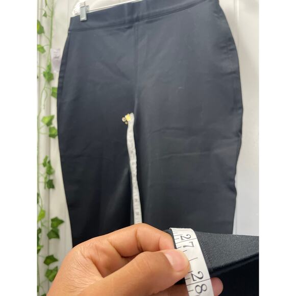 Women GAP NWT Black Stretch Fitted Pants Size 12 - Picture 4 of 6